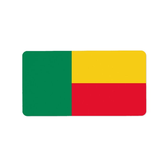 Flag of Benin Labels (Front)