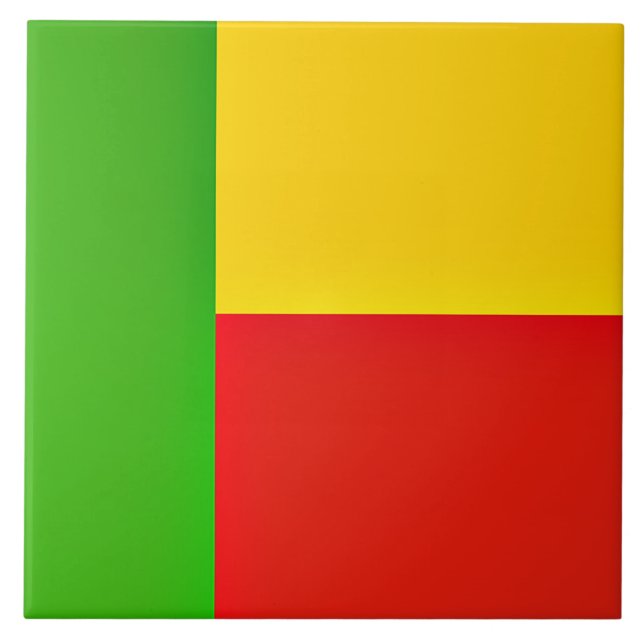 Flag of Benin Tile (Front)
