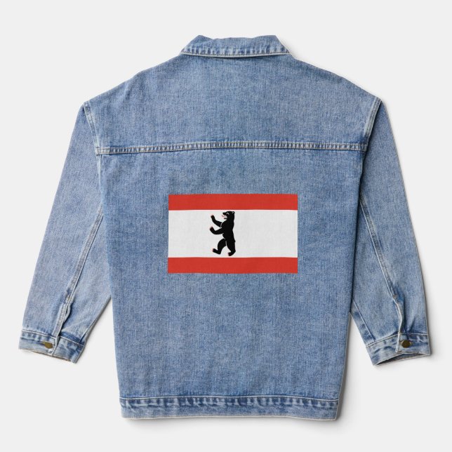 Flag of Berlin  Denim Jacket (Back)
