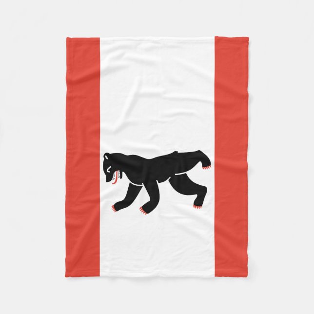 Flag of Berlin Fleece Blanket (Front)