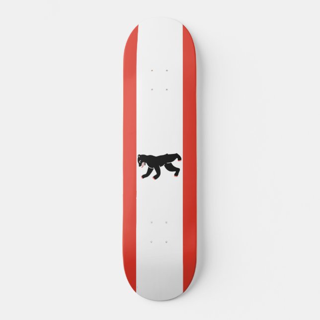 Flag of Berlin (German City) Skateboard (Front)