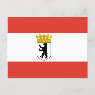 Flag of Berlin Invitation Postcard