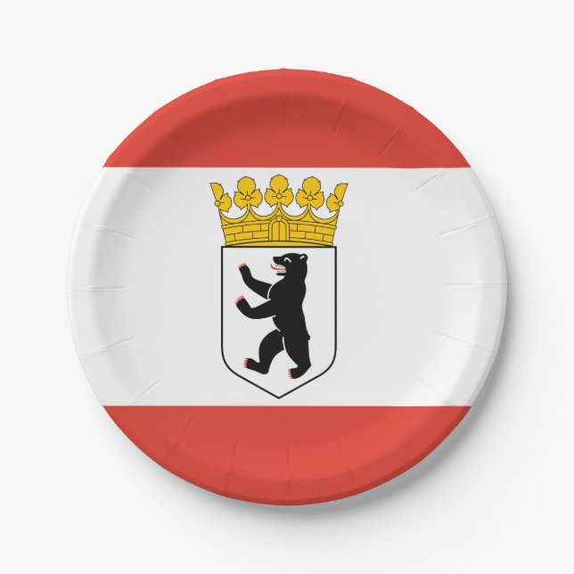Flag of Berlin Paper Plates (Front)