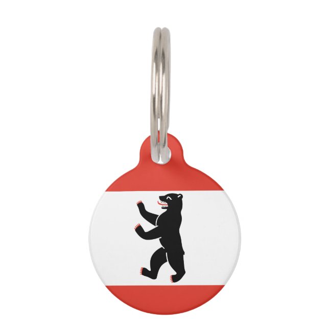 Flag of Berlin Pet Tag (Front)