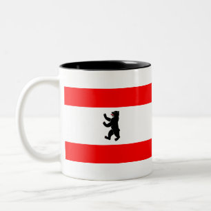 Flag of Berlin Two-Tone Coffee Mug
