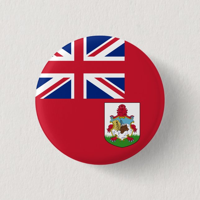 Flag of Bermuda 1 Inch Round Button (Front)
