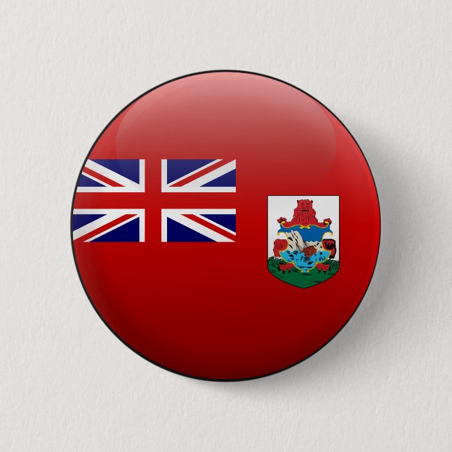 Flag of Bermuda 2 Inch Round Button (Front)