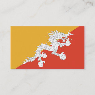 Flag of Bhutan Business Cards