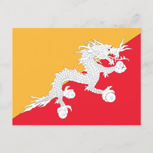 Flag of Bhutan Postcard