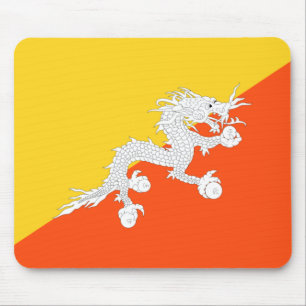 Flag of Bhutan (Thunder Dragon) Mouse Pad