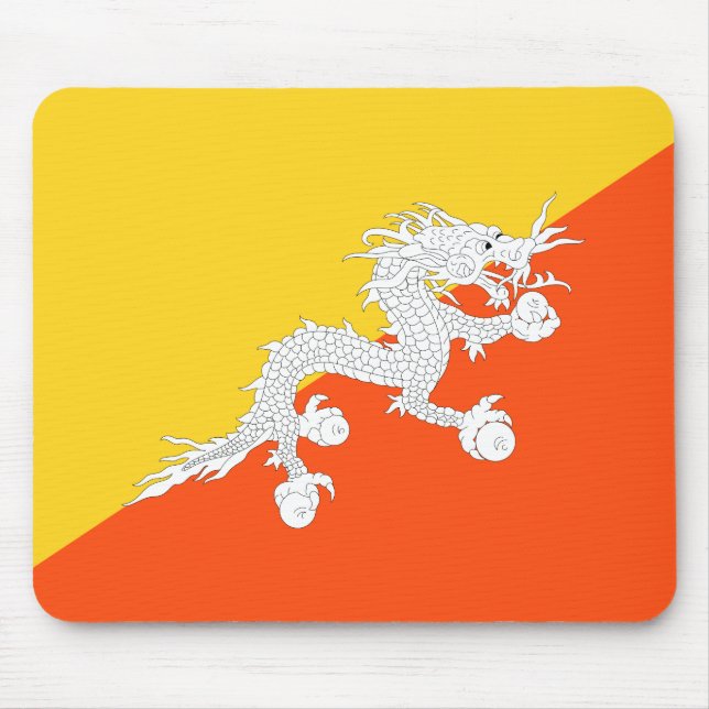 Flag of Bhutan (Thunder Dragon) Mouse Pad (Front)