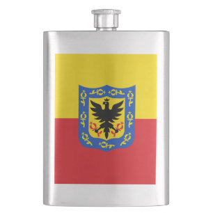 Flag of Bogota, Colombia Flask