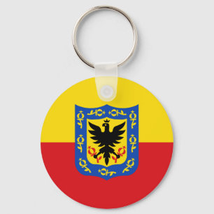 Flag of Bogota, Colombia Keychain