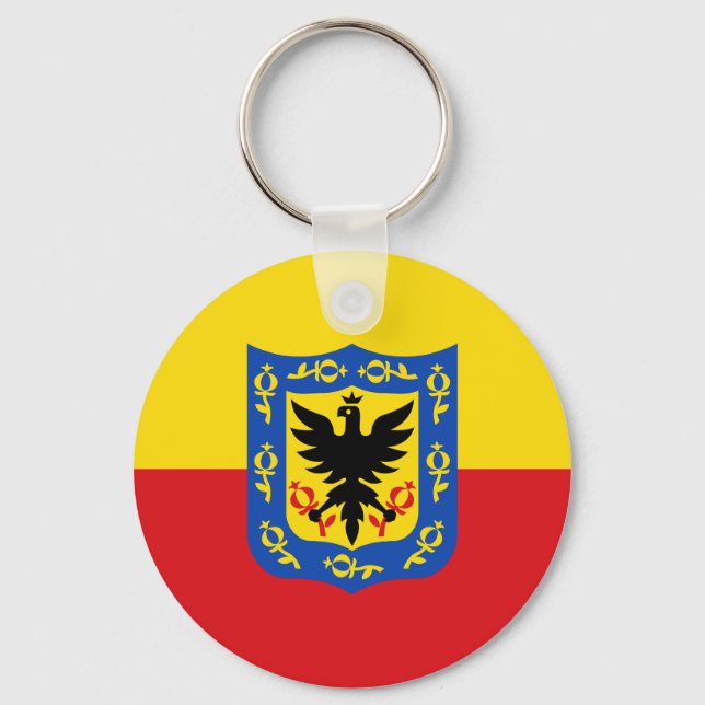 Flag of Bogota, Colombia Keychain (Front)