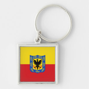 Flag of Bogota, Colombia Keychain