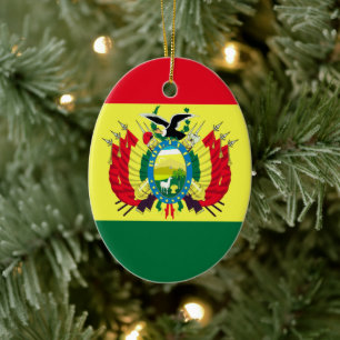 Flag of Bolivia Ceramic Ornament