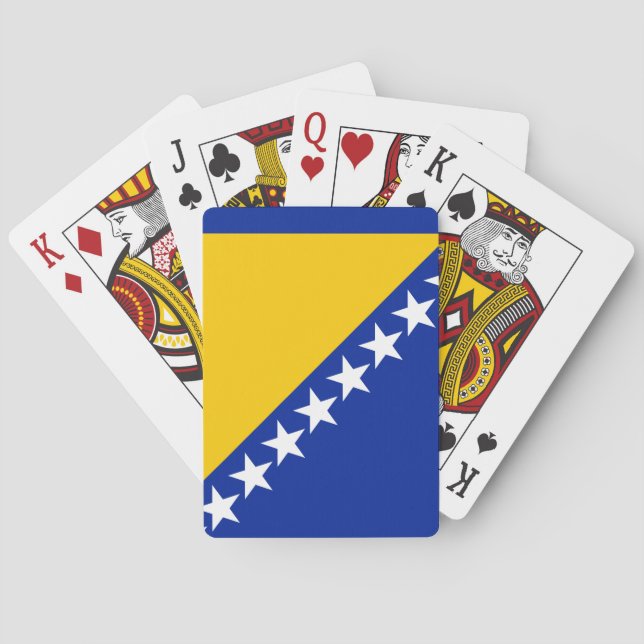 Flag of Bosnia and Herzegovina Playing Cards (Back)