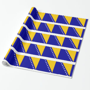 Flag of Bosnia and Herzegovina Wrapping Paper