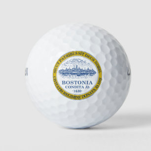 Flag of Boston, Massachusetts Golf Balls