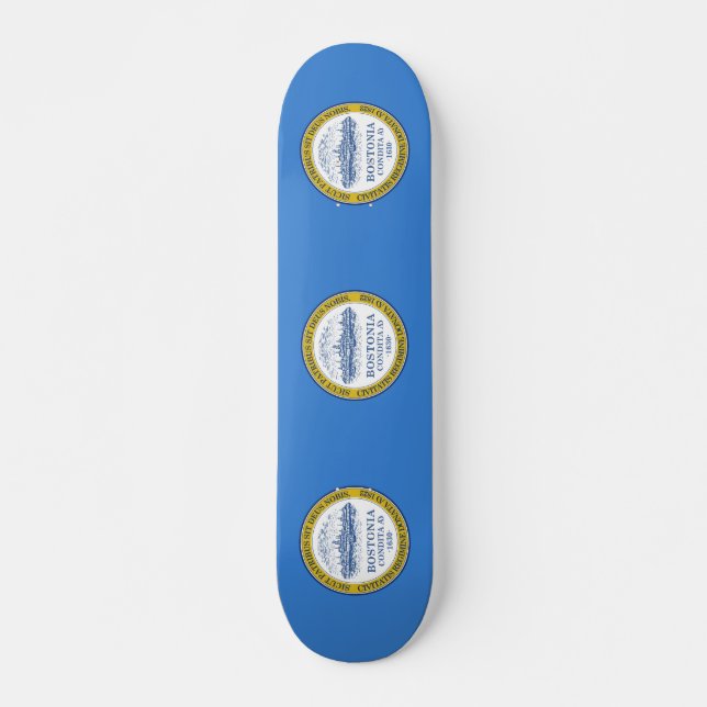 Flag of Boston, Massachusetts Skateboard (Front)