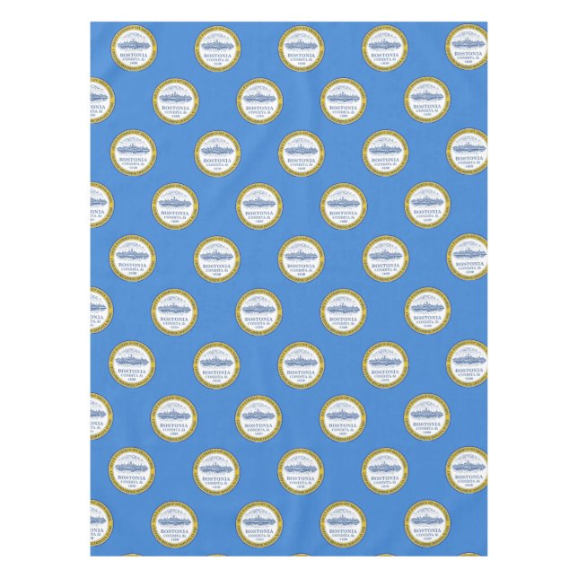 Flag of Boston, Massachusetts Tablecloth (Front)