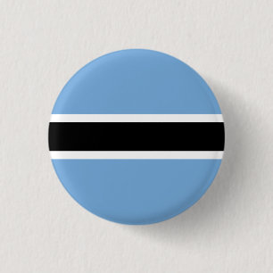 Flag of Botswana 1 Inch Round Button