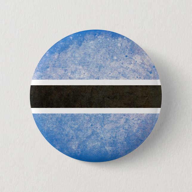 Flag of Botswana 2 Inch Round Button (Front)