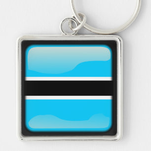 Flag of Botswana Keychain