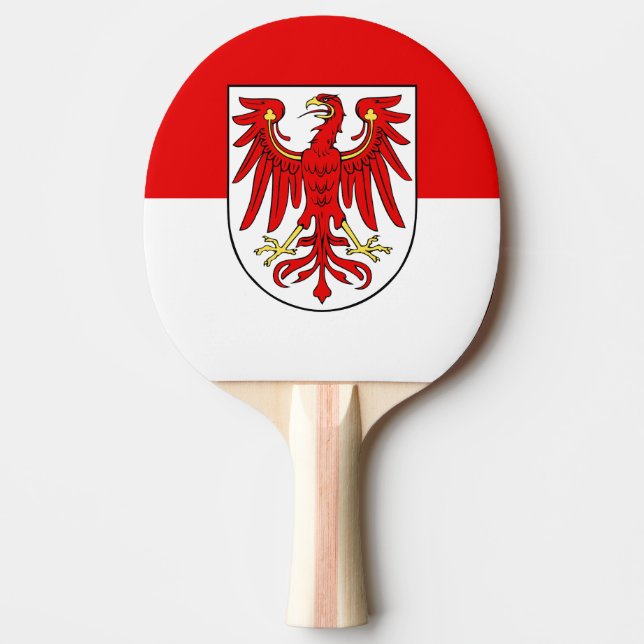 Flag of Brandenburg Ping-Pong Paddle (Front)