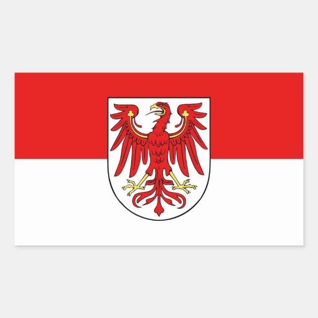 Flag of Brandenburg Rectangular Sticker (Front)