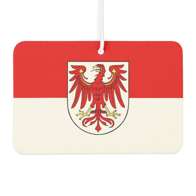 Flag of Brandenburg Rectangular Sticker Air Freshener (Front)