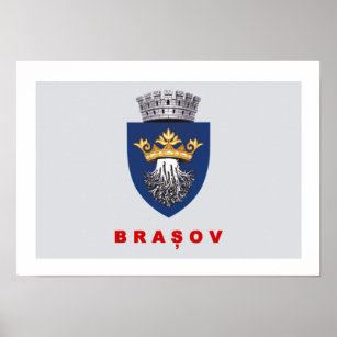 Flag of Brasov Poster