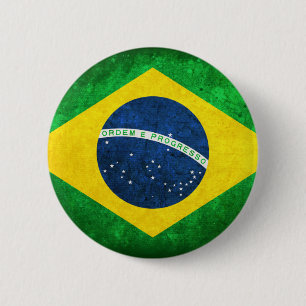 Flag of Brazil 2 Inch Round Button