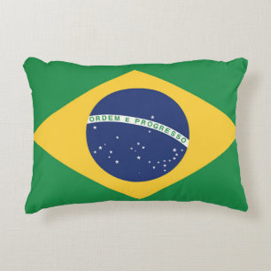 Flag of Brazil Accent Pillow