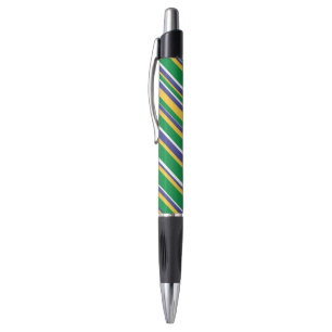 Flag of Brazil Inspired Coloured Stripes Pattern Pen