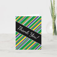 Flag of Brazil Inspired Coloured Stripes Pattern