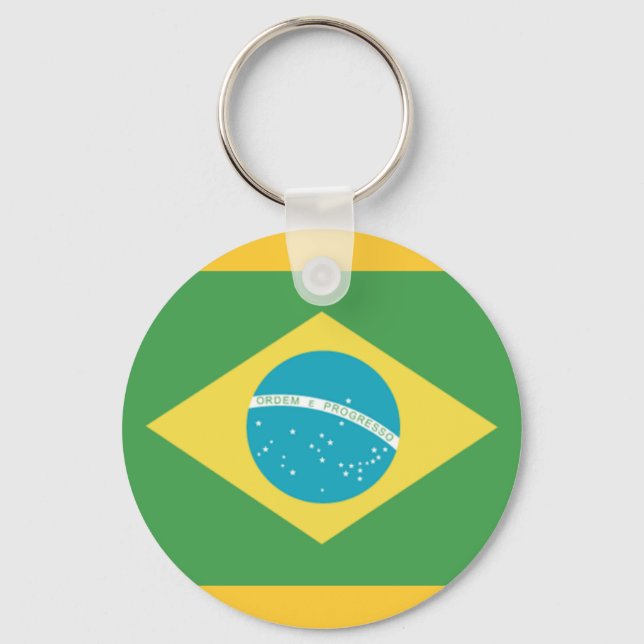 Flag of Brazil Keychain (Front)