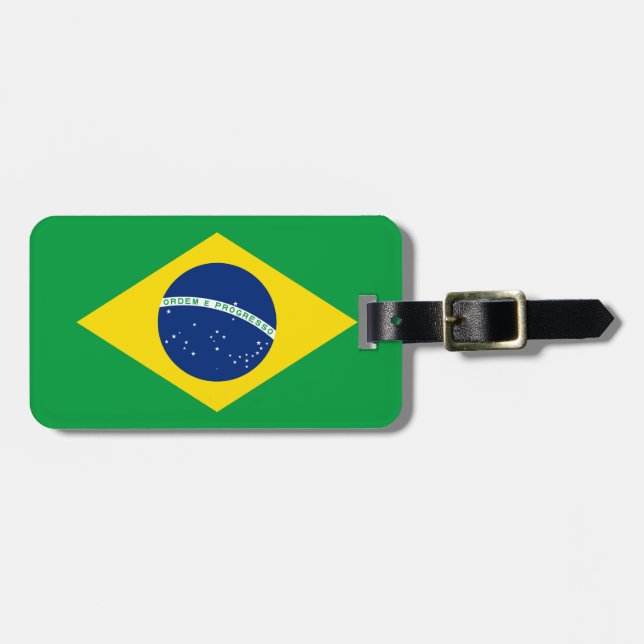 Flag of Brazil Luggage Tag (Front Horizontal)