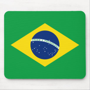 Flag of Brazil Mouse Pad