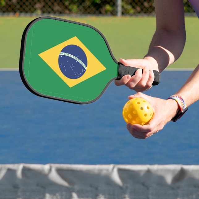 Flag of Brazil Pickleball Paddle (Insitu)