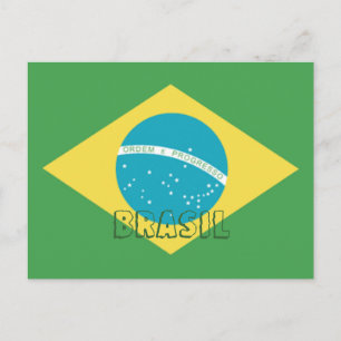 Flag of Brazil Postcard