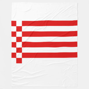 Flag of Bremen Fleece Blanket