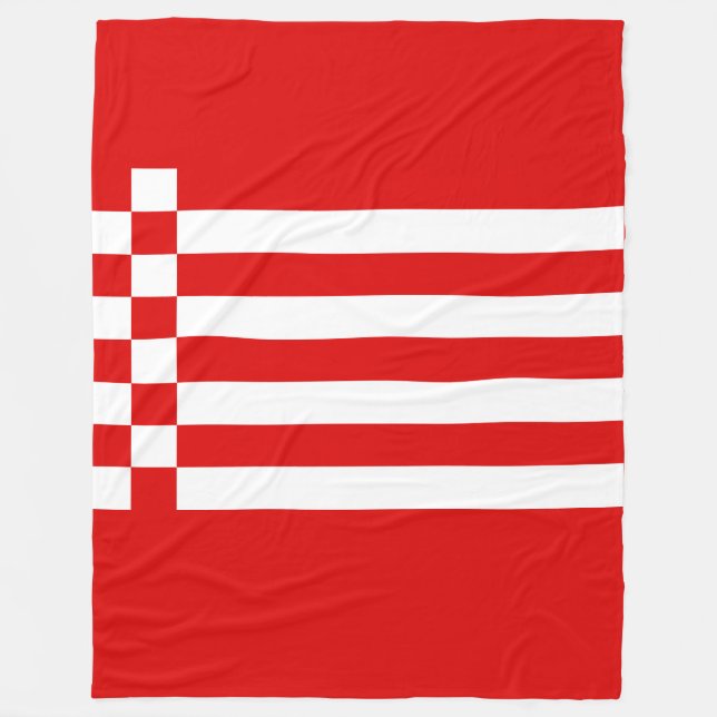 Flag of Bremen Fleece Blanket (Front)