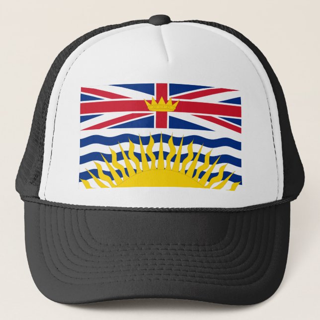 Flag of British Columbia, Canada Trucker Hat (Front)