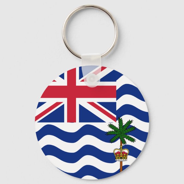 Flag of British Indian Ocean Territory Keychain (Front)