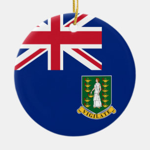 Flag of British Virgin Islands Ceramic Ornament