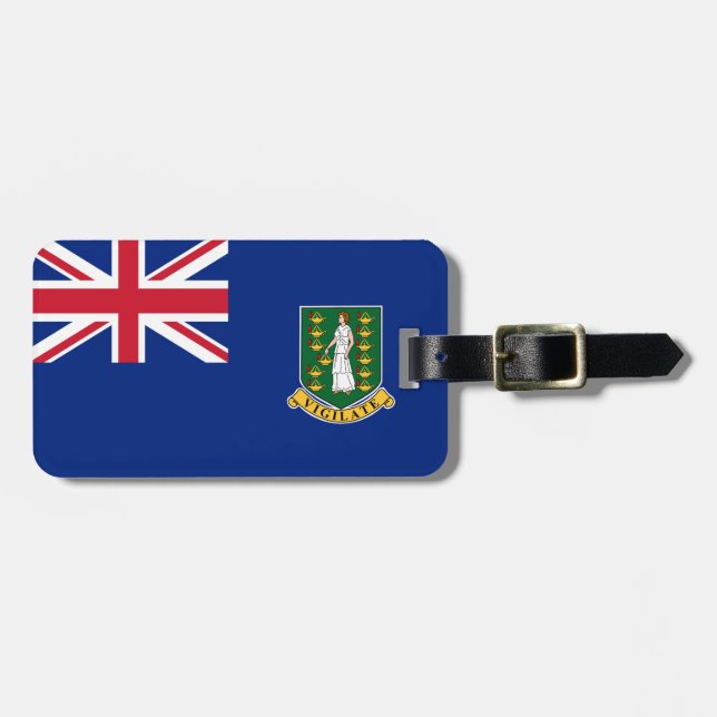 Flag of British Virgin Islands Luggage Tag (Front Horizontal)