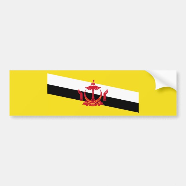 Flag of Brunei Bumper Sticker (Front)