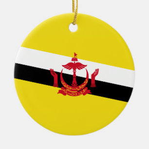 Flag of Brunei Ceramic Ornament