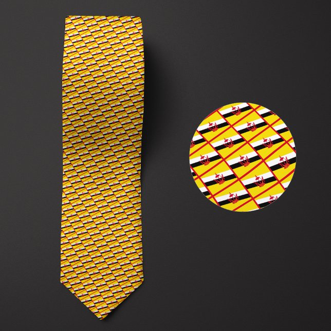 Flag of Brunei Pattern Tie (Creator Uploaded)